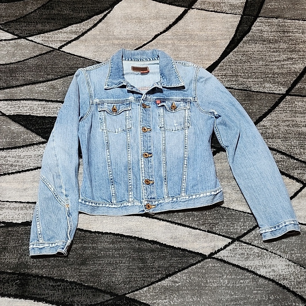 VINTAGE BUCKLE BIG STAR JACKY DISTRESSED DENIM JEAN JACKET